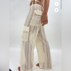 Heart of Sun BAHIA CARGO PANTS | BEIGE CROCHET SIZE XS